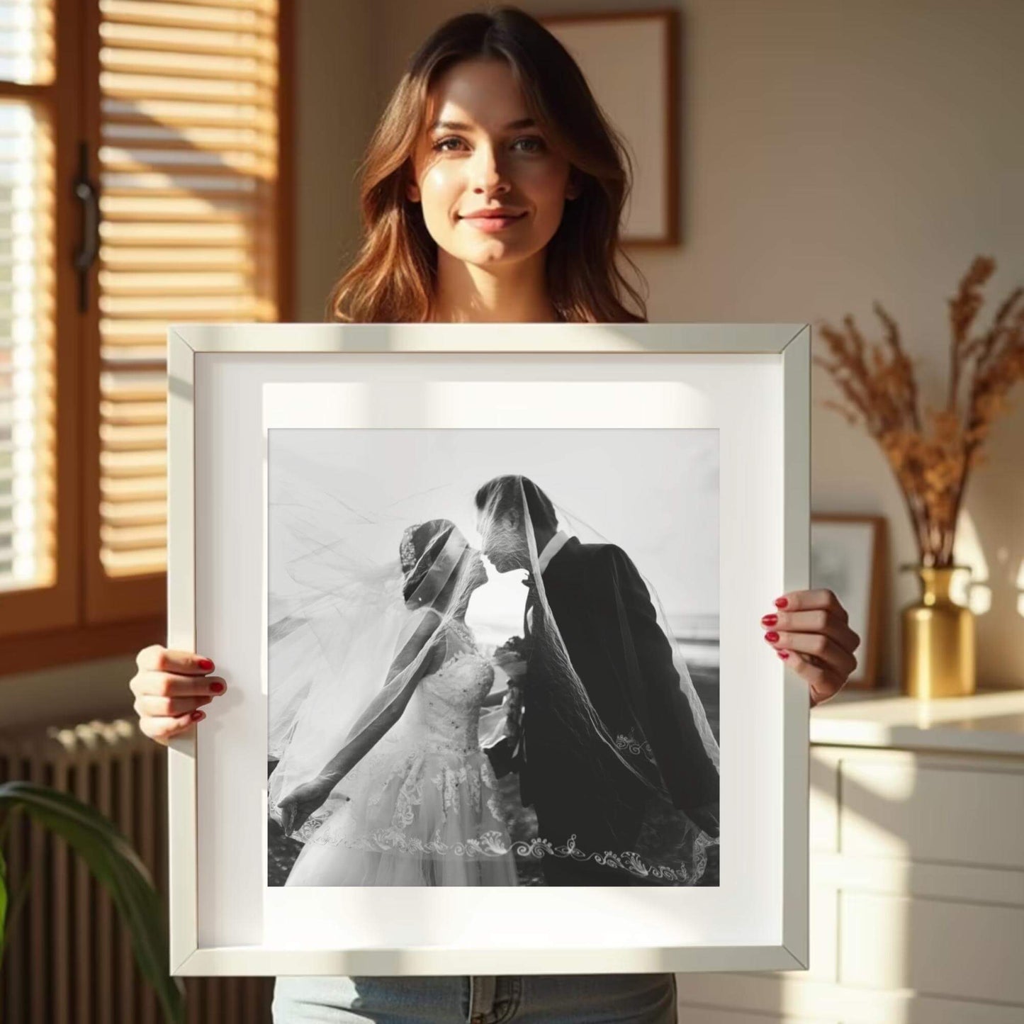Framed Square Photo & Mount