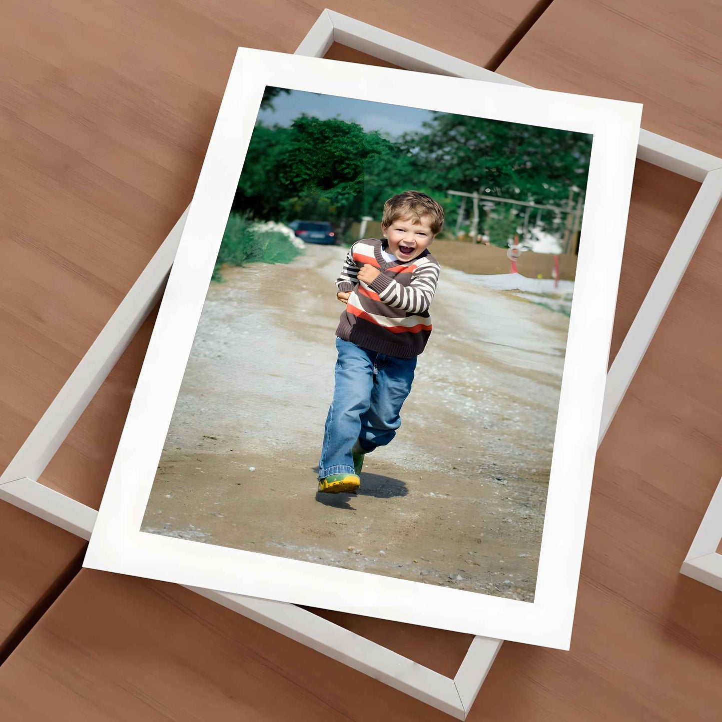 Large Framed Photo & Mount