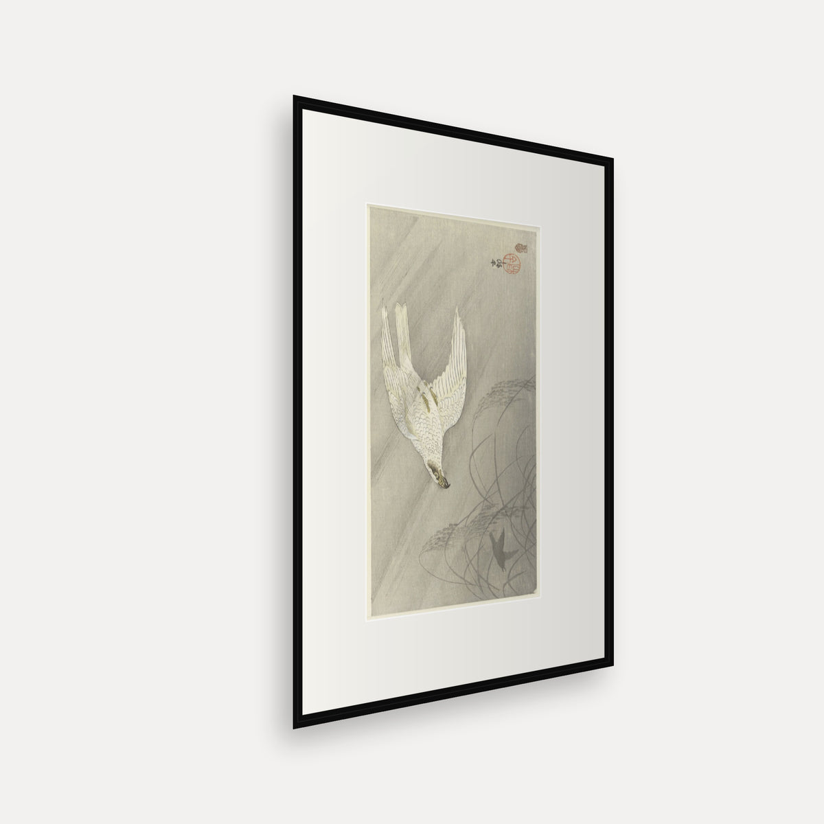 Hunting Hawk · Ohara Koson · Japanese Woodblock Print