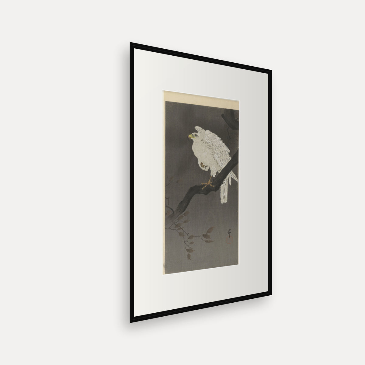 Eagle on a Branch · Ohara Koson · Japanese Woodblock Print