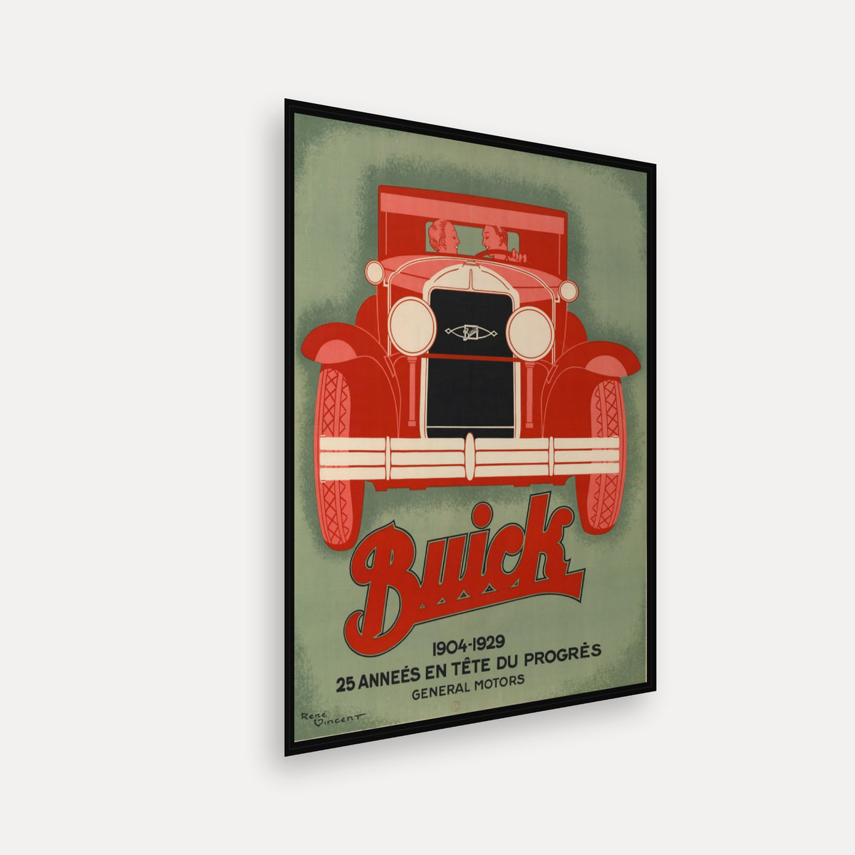 Buick 1904-1929 - 25 années en tête du progrès... · 1929 · René Vincent - Vintage Poster Print