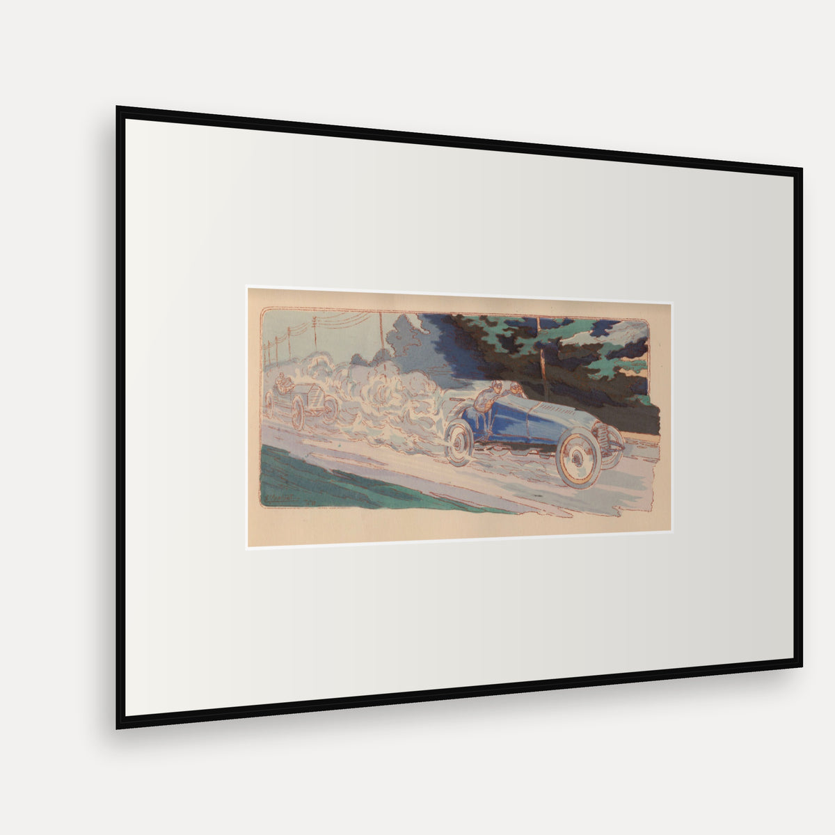 Coupe Vanderbilt 1904, Albert Clément - Ernest Montaut framed print shown at an angle