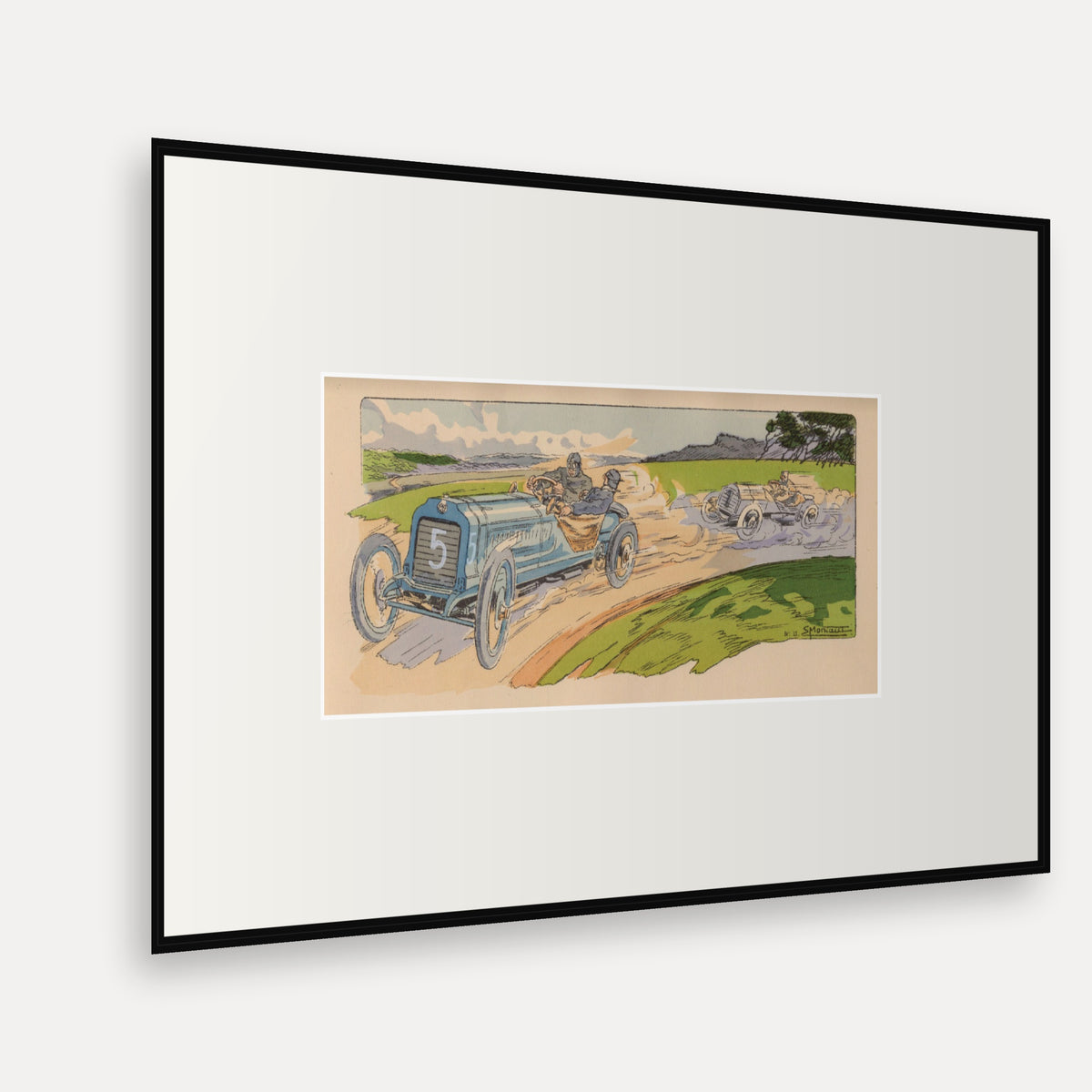 Coupe Gordon-Bennett 1904, Brasier - Ernest Montaut framed print shown at an angle