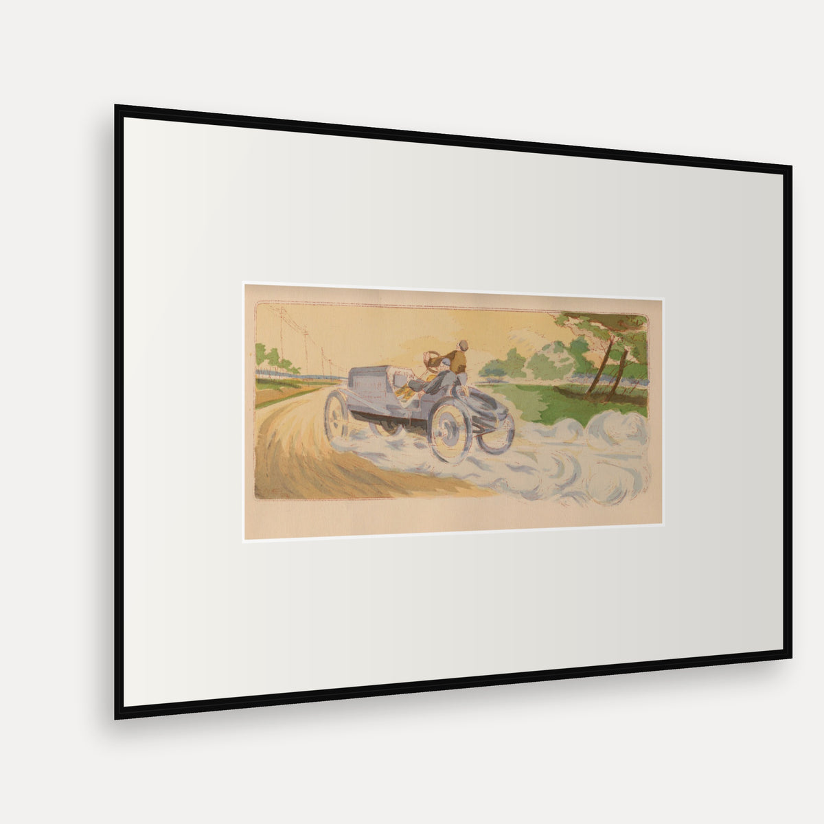 Coupe Vanderbilt 1904, Panhard et Levassor - Ernest Montaut framed print shown at an angle