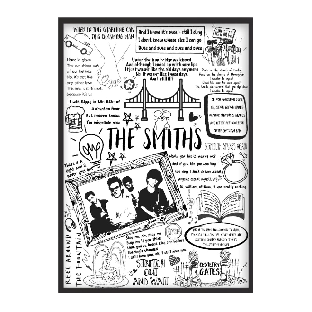 The Smiths Song Lyric Album Print