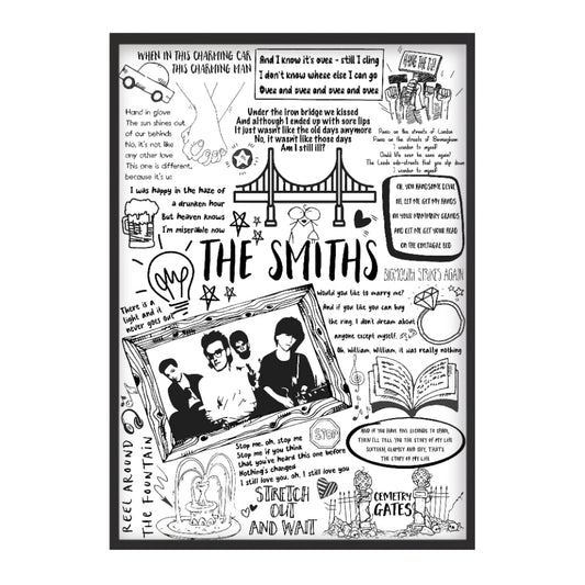 The Smiths Song Lyric Album Print