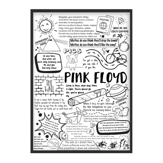 Pink Floyd Album Print