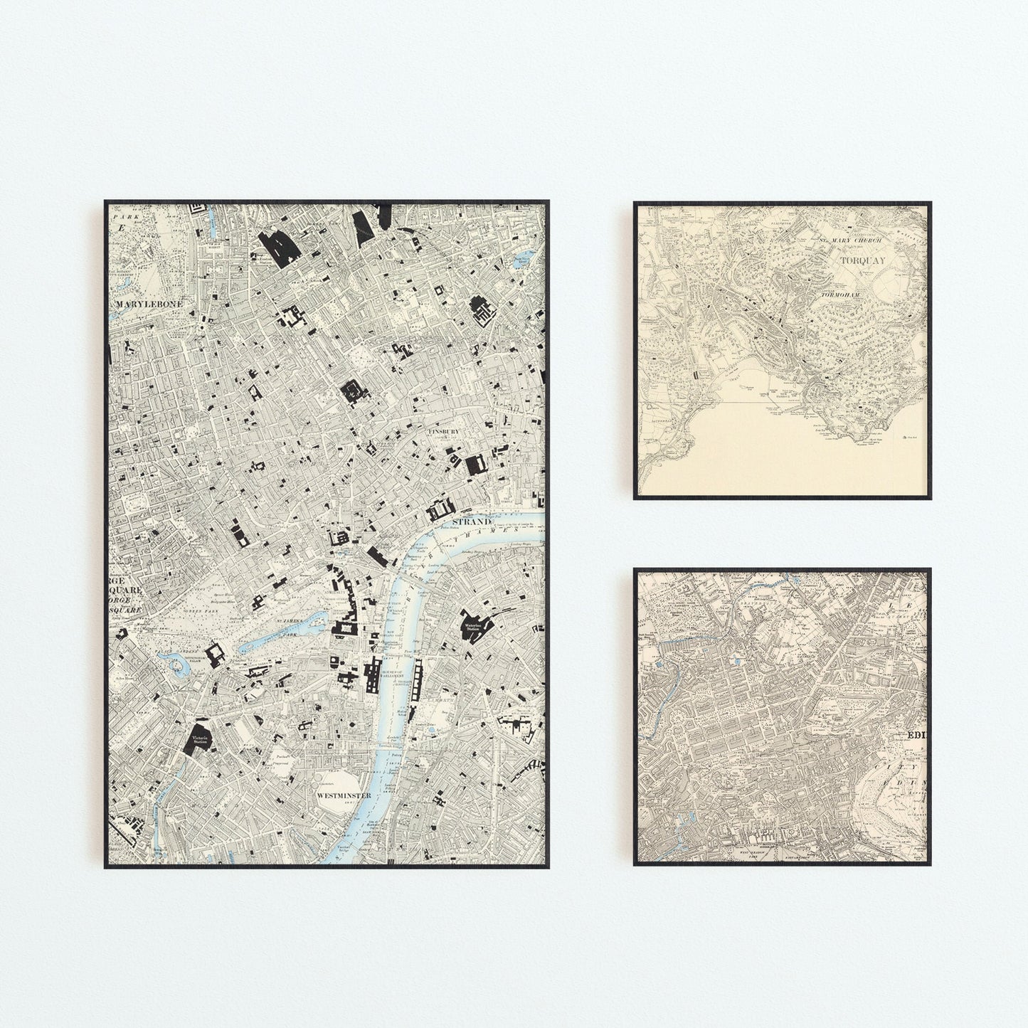 Old Ordnance Survey Maps 1800's And 1900's