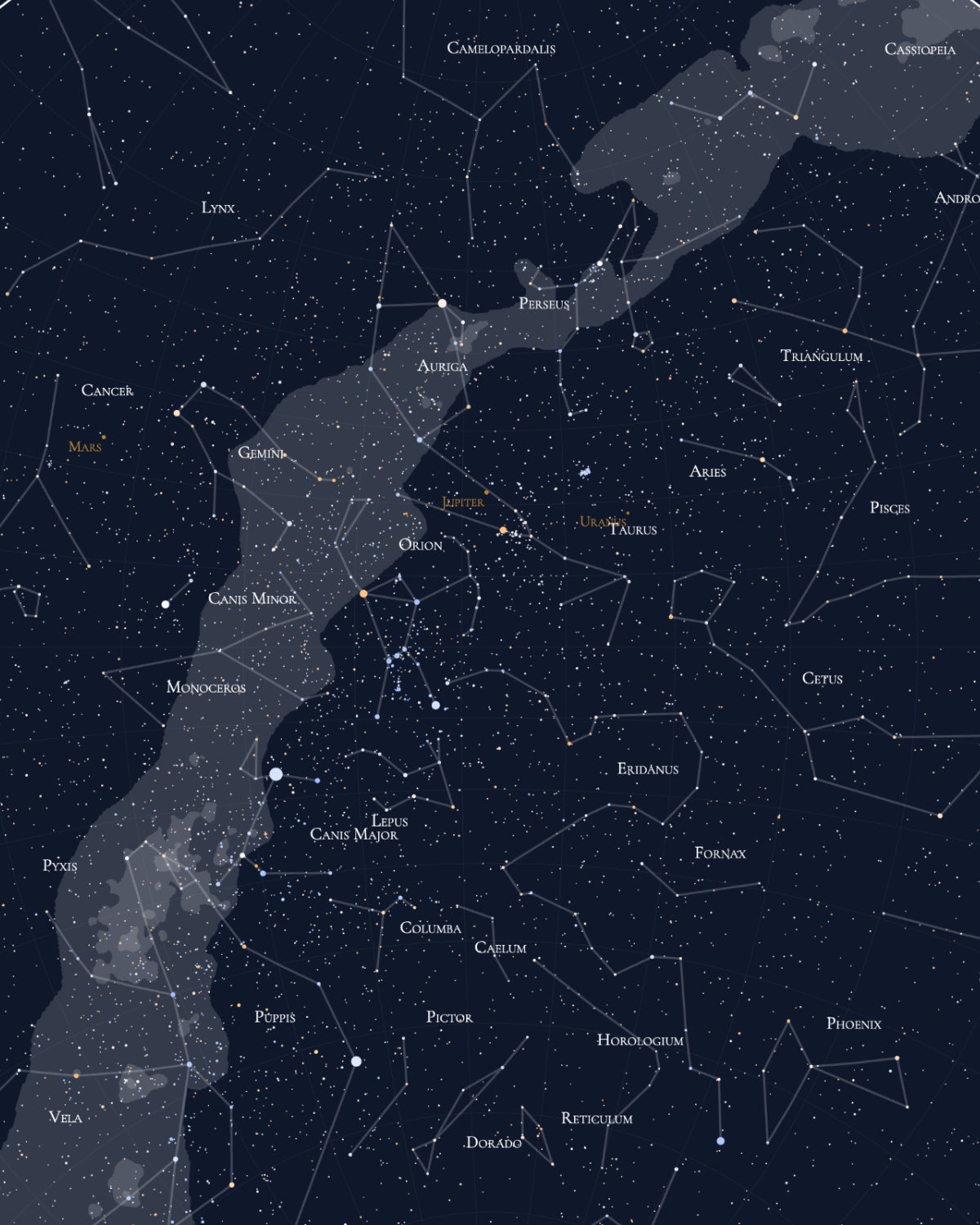 Map Of The Stars Print