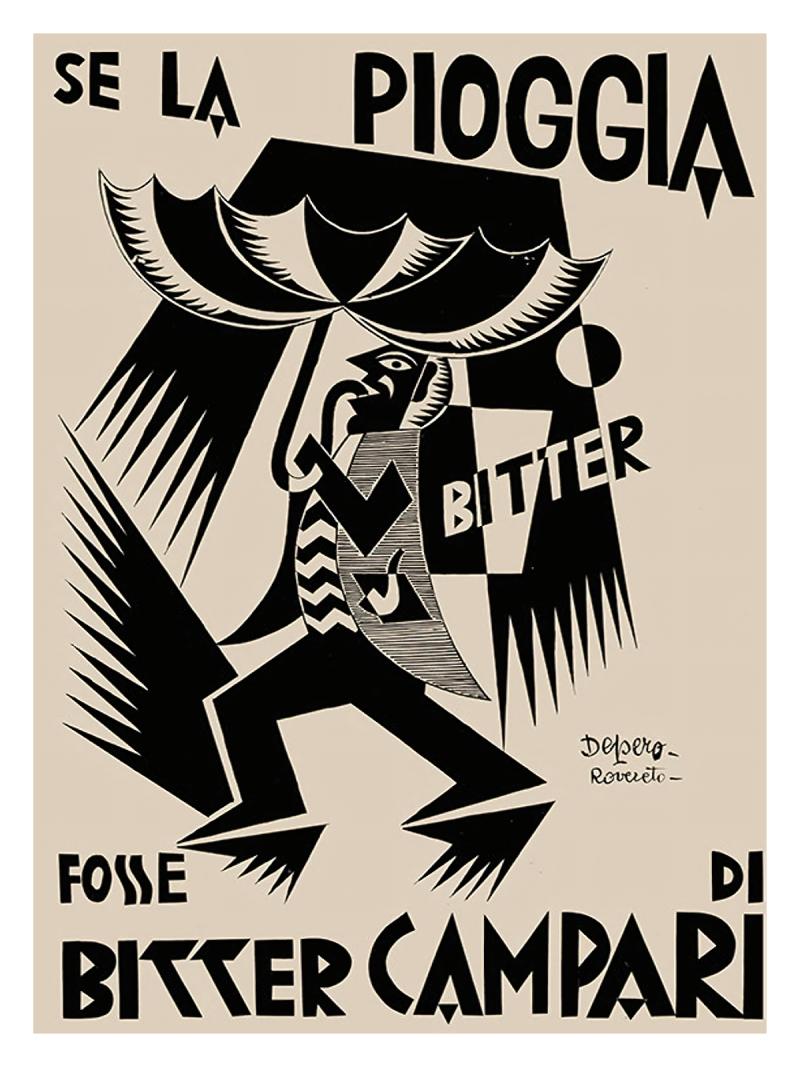1926/27 Se La Pioggia Fosse Di Bitter Campari Poster | The Poster Edit