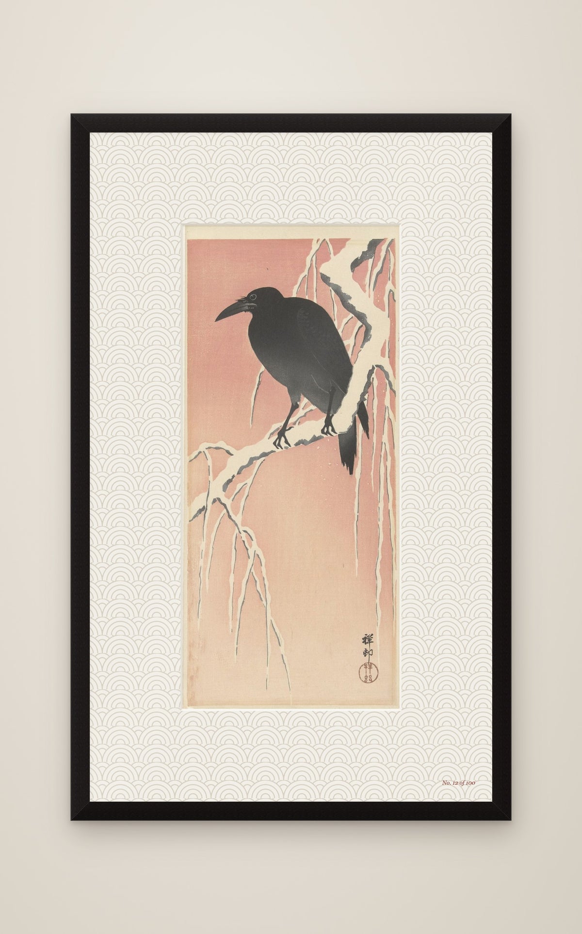 Crow on a Snowy Branch · Limited Edition of 100