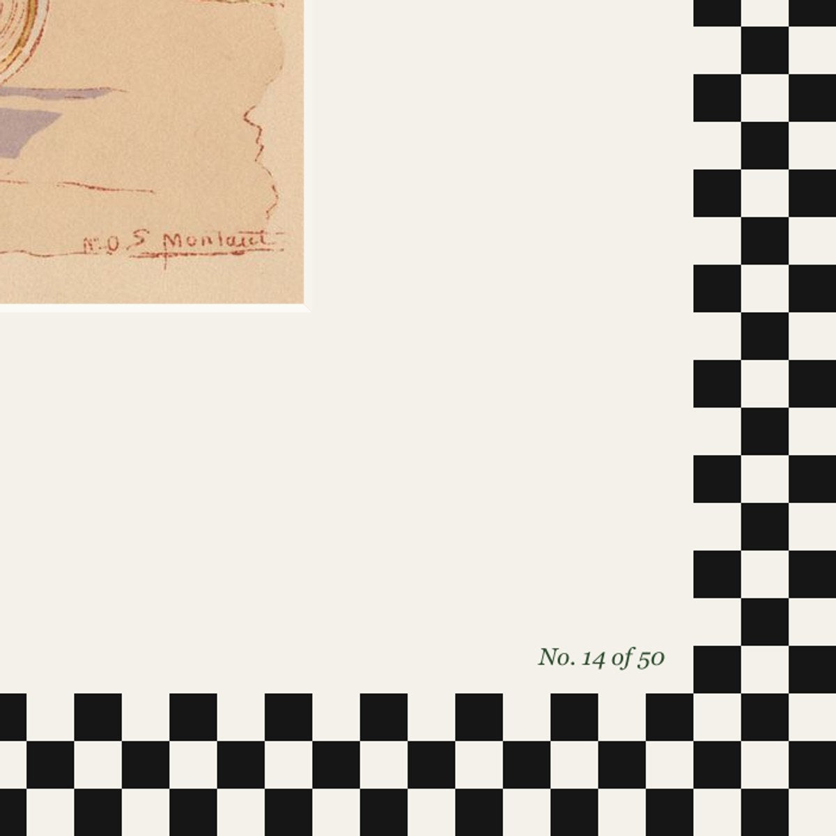 Chequered flag mount