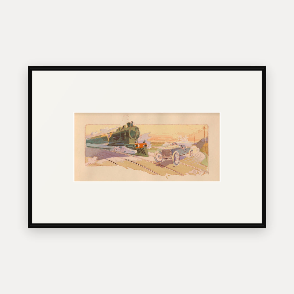 Coupe Vanderbilt 1904, Lorraine-Dietrich - Ernest Montaut framed print