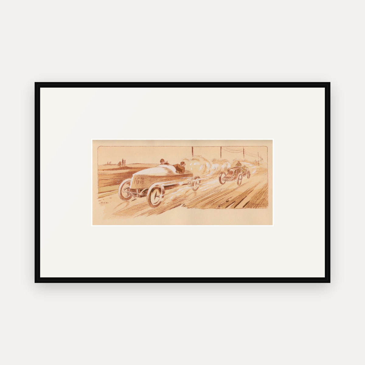 Paris-Madrid 1903, Mors - Ernest Montaut framed print