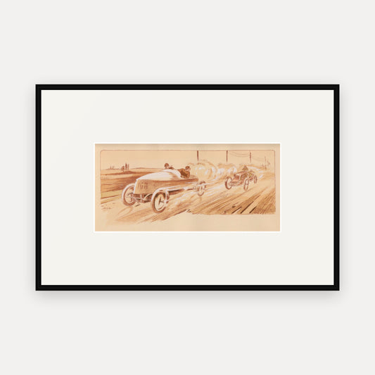 Paris-Madrid 1903, Mors - Ernest Montaut framed print