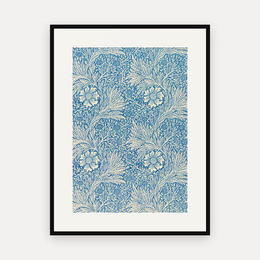 Marigold, William Morris Wallpaper Print - mounted and framed print, front view