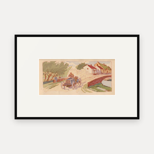 Tour de France 1899, Panhard et Levassor - Ernest Montaut framed print