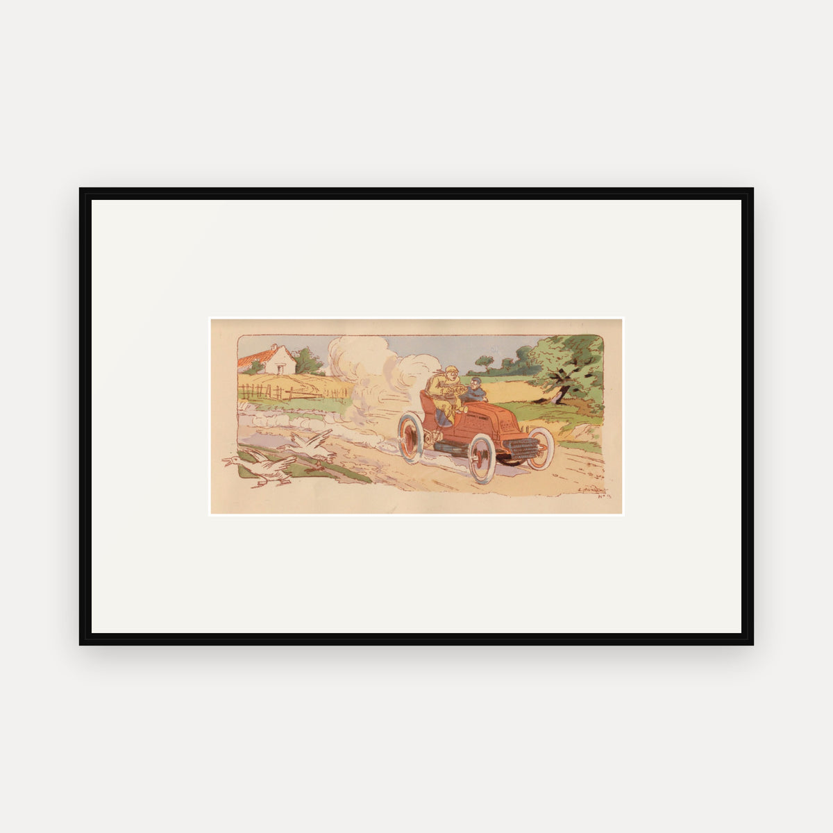 Paris-Toulouse 1900, Mors - Ernest Montaut framed print