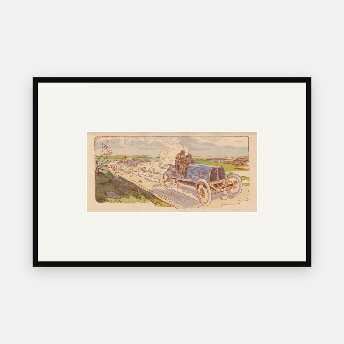 Circuit des Ardennes 1903, Panhard et Levassor - Ernest Montaut framed print