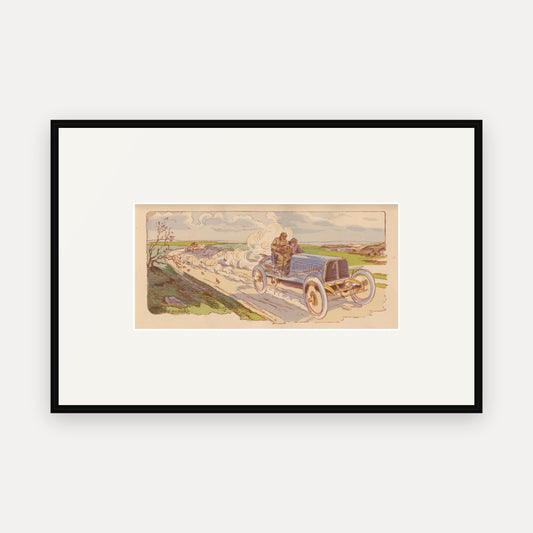 Circuit des Ardennes 1903, Panhard et Levassor - Ernest Montaut framed print