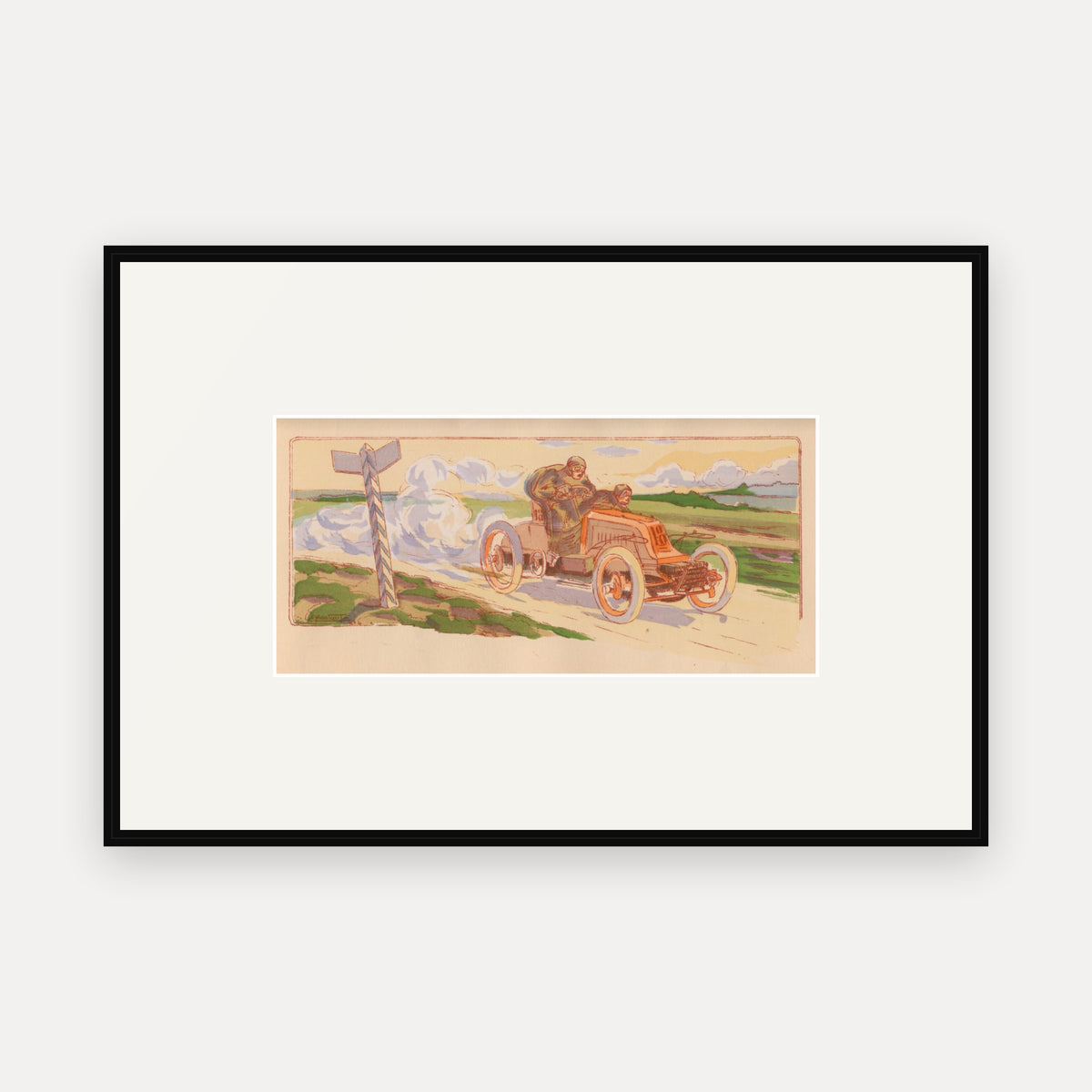 Paris-Berlin 1901, Mors - Ernest Montaut framed print
