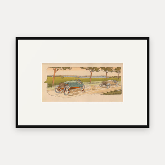 Gordon-Bennett Trial 1904, Lorraine-Dietrich - Ernest Montaut framed print