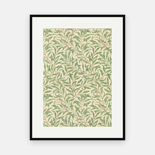 Willow Bough, William Morris Wallpaper Print - mounted and framed print, front view
