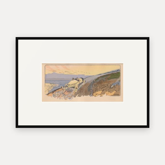Mont Ventoux Hill Climb, Lorraine-Dietrich - Ernest Montaut framed print
