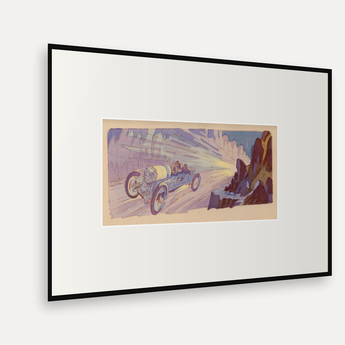Lavalette-Eisemann Magneto - Ernest Montaut framed print shown at an angle