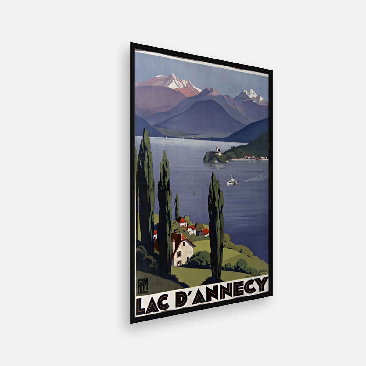PLM. Lac d'Annecy · 1930 · Roger Broders - Vintage Poster Print