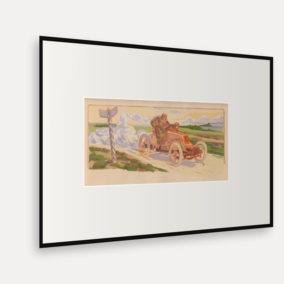 Paris-Berlin 1901, Mors - Ernest Montaut framed print shown at an angle