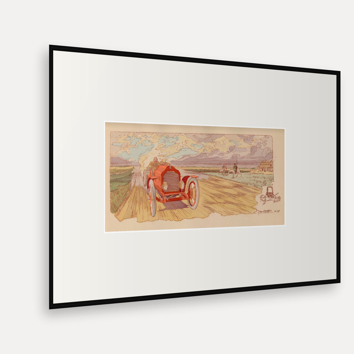 Moscou-Saint-Pétersbourg 1907, Lorraine-Dietrich - Ernest Montaut framed print shown at an angle