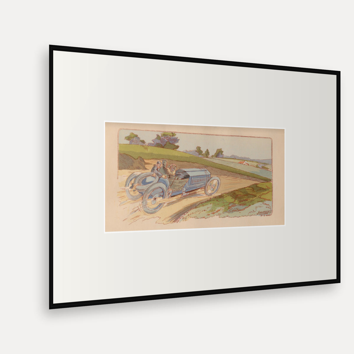 Coupe Gordon-Bennett 1905, Brasier - Ernest Montaut framed print shown at an angle
