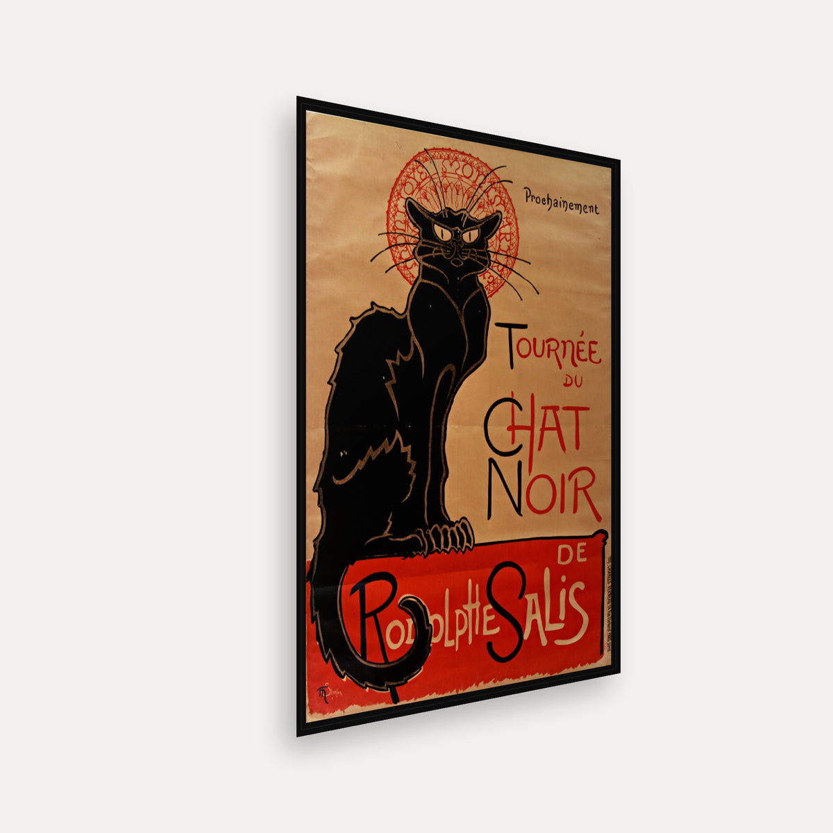 Prochainement Tournée du Chat Noir DE Rodolphe Salis · 1896 · Théophile Steinlen - Vintage Poster Print