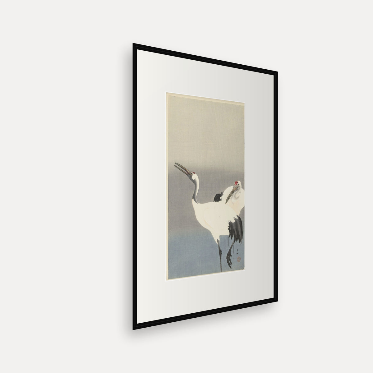Two Cranes · Ohara Koson · Japanese Woodblock Print