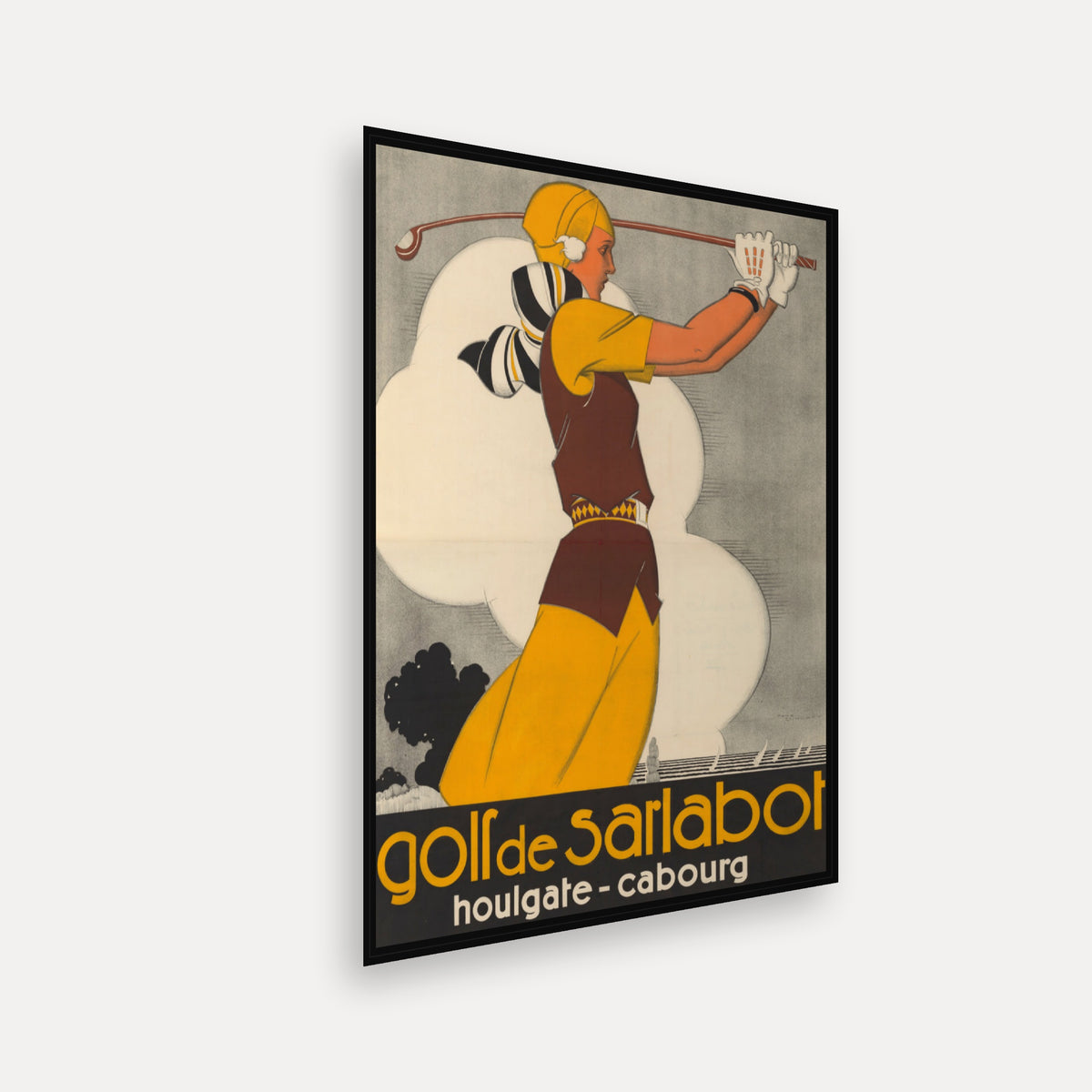 Golf de Sarlatbot - Houlgate - Cabourg · 1930 · René Vincent - Vintage Poster Print