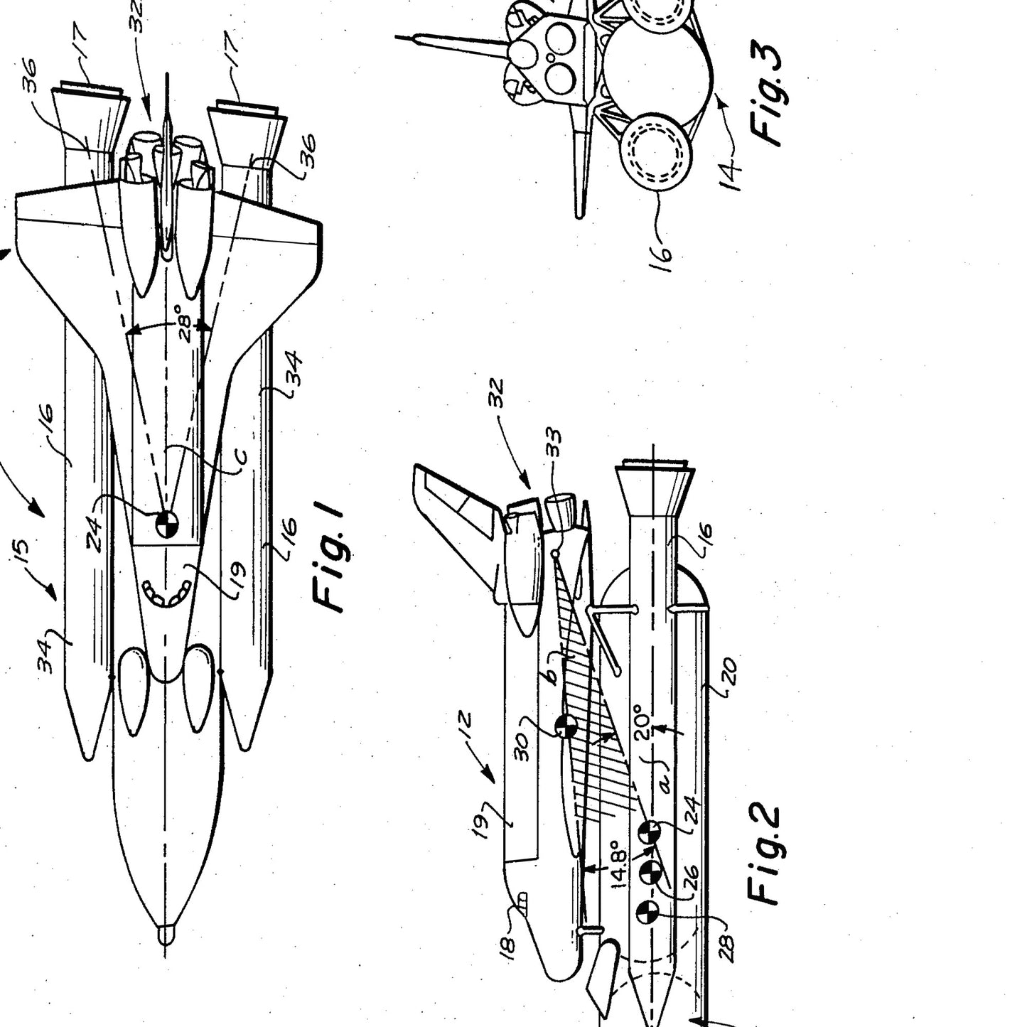 NASA Space Shuttle Patent Print