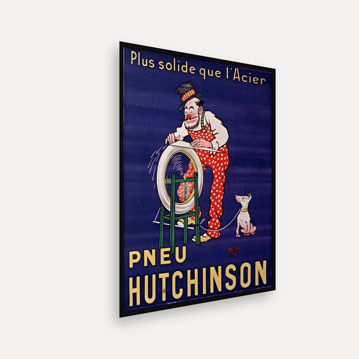 Plus solide que l'acier Pneu Hutchinson · 1920 · Mich - Vintage Poster Print
