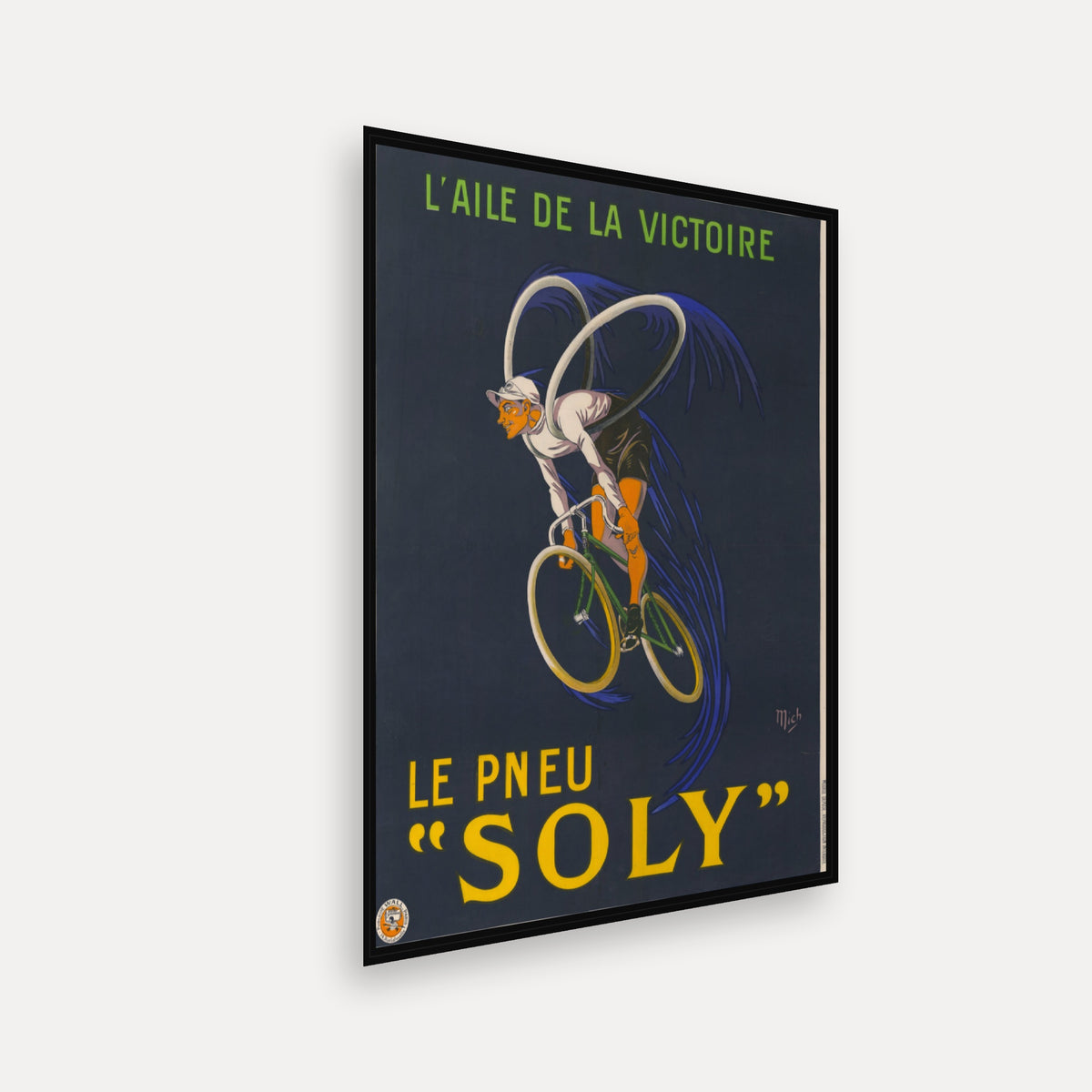 L'aile de la victoire. Le pneu "Soly" · 1922 · Mich - Vintage Poster Print