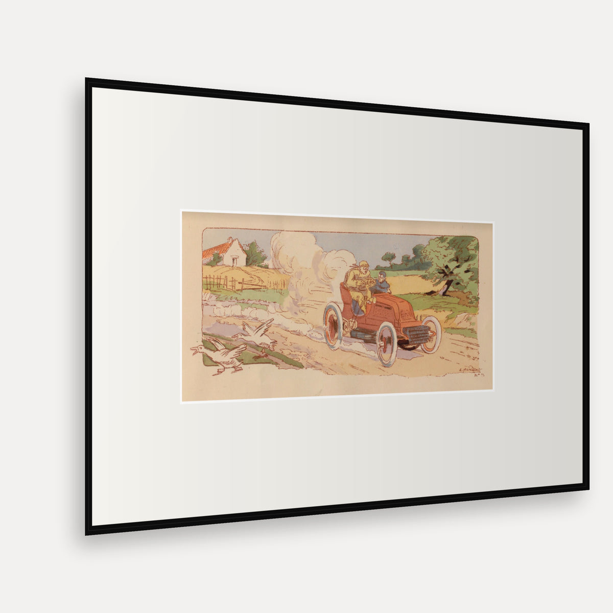 Paris-Toulouse 1900, Mors - Ernest Montaut framed print shown at an angle
