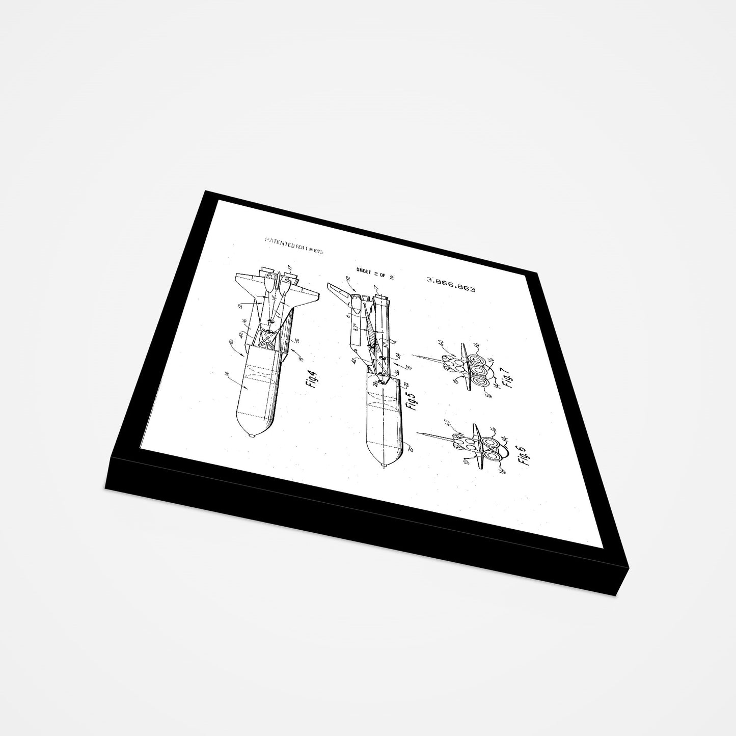 NASA Space Shuttle Patent Print 2