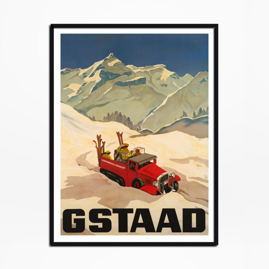 1934 Gstaad Ski Poster