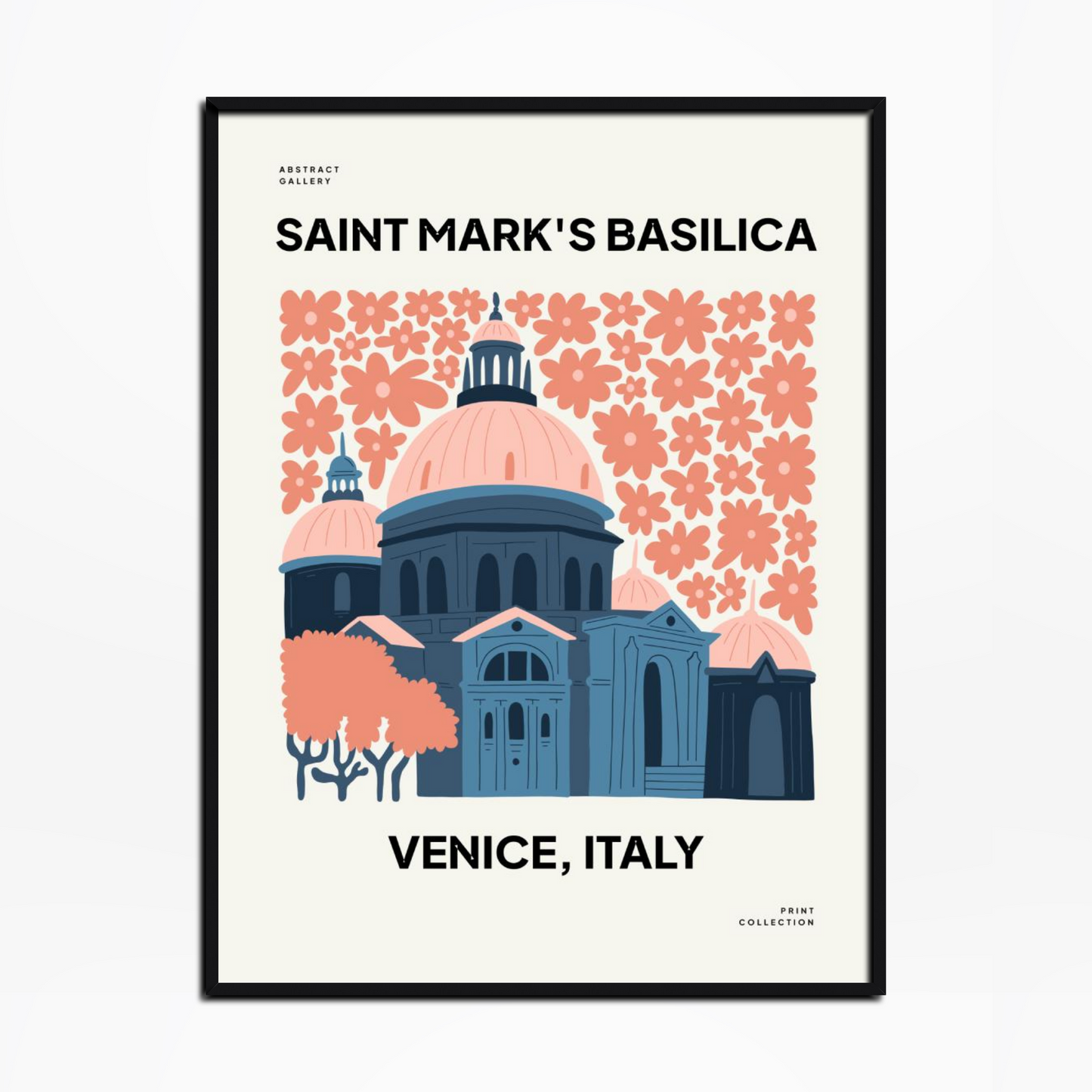 Saint Mark's Basilica Floral Print