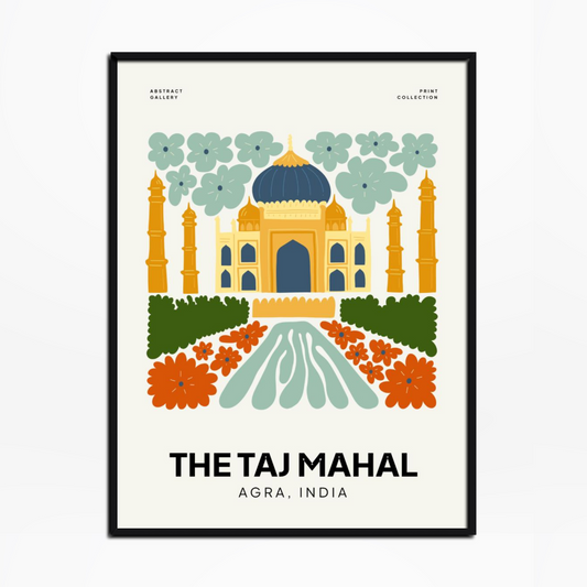 Taj Mahal Floral Print