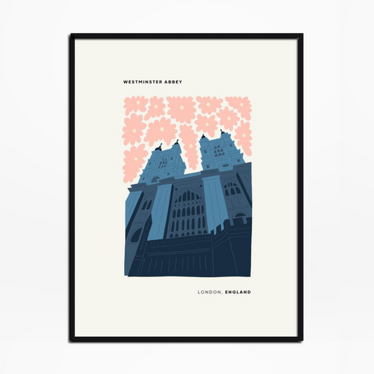 Westminster Abbey Floral Print