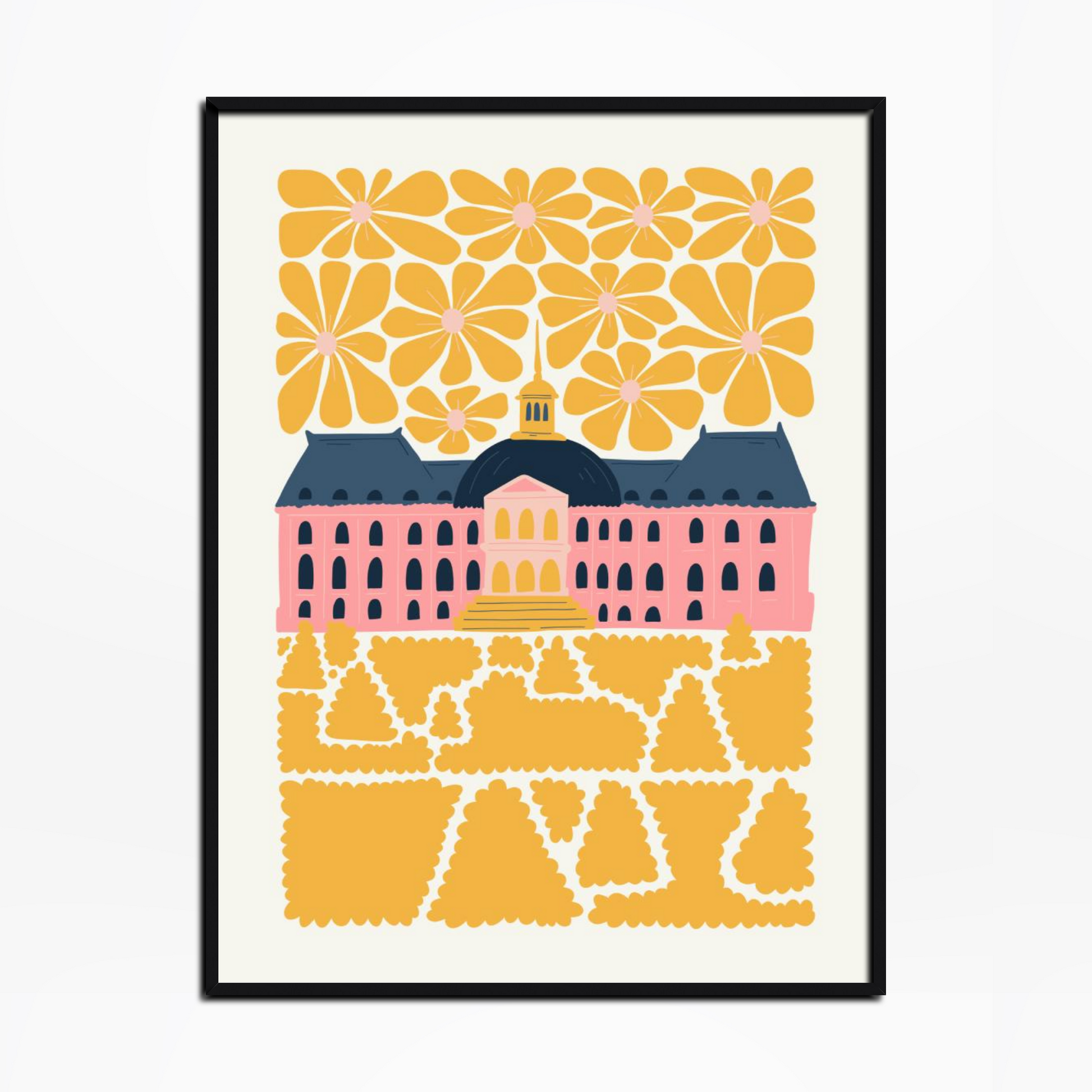 Château de Versailles Floral Print