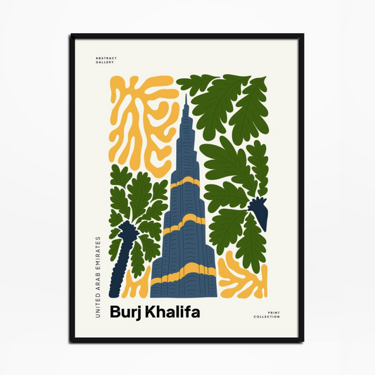 Burj Khalifa Floral Print