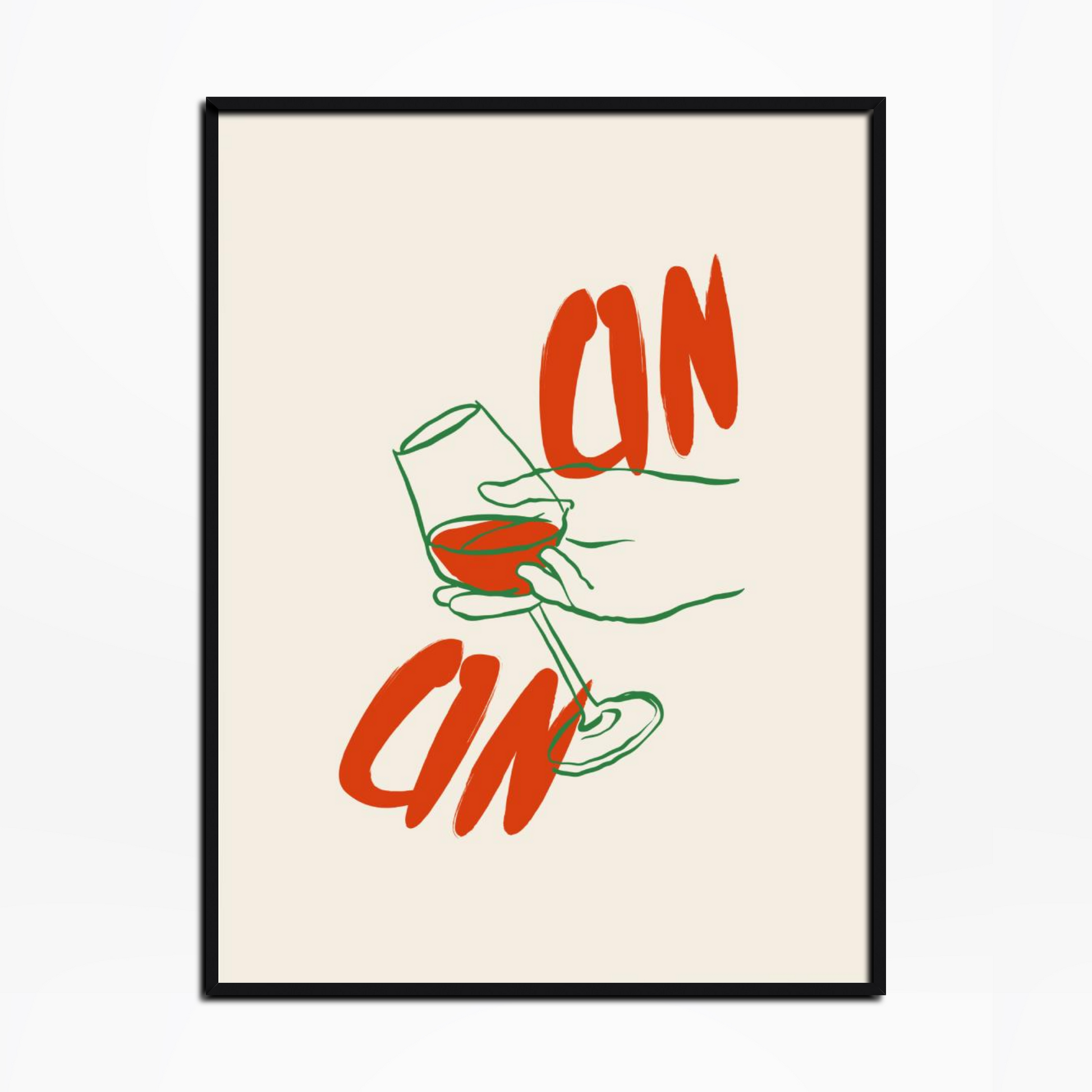 Cin Cin Wine Print