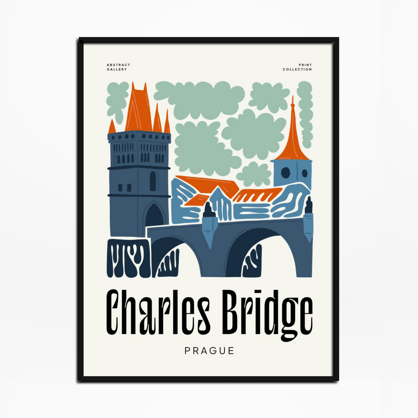 Charles Bridge Floral Print