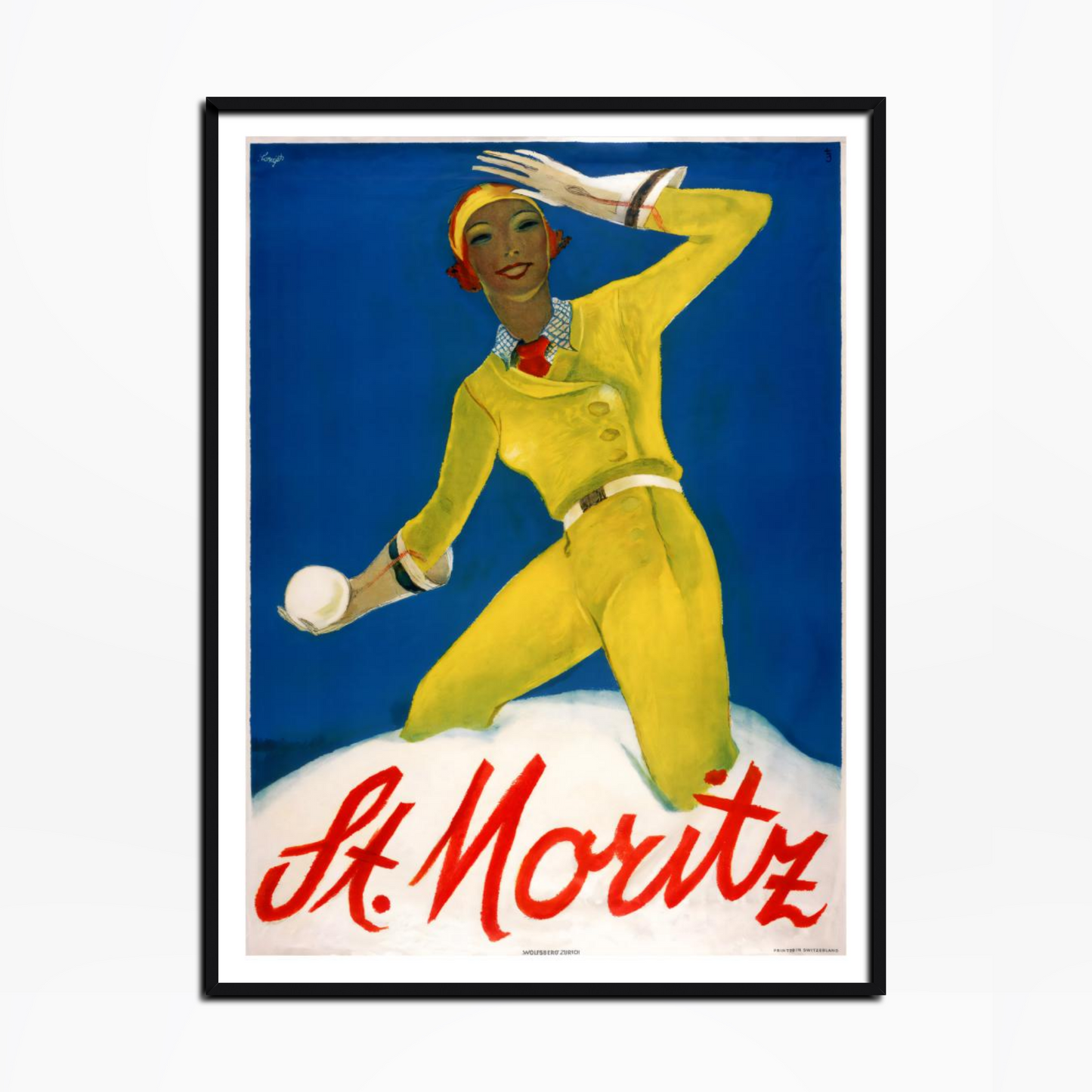 1932 St. Moritz Poster